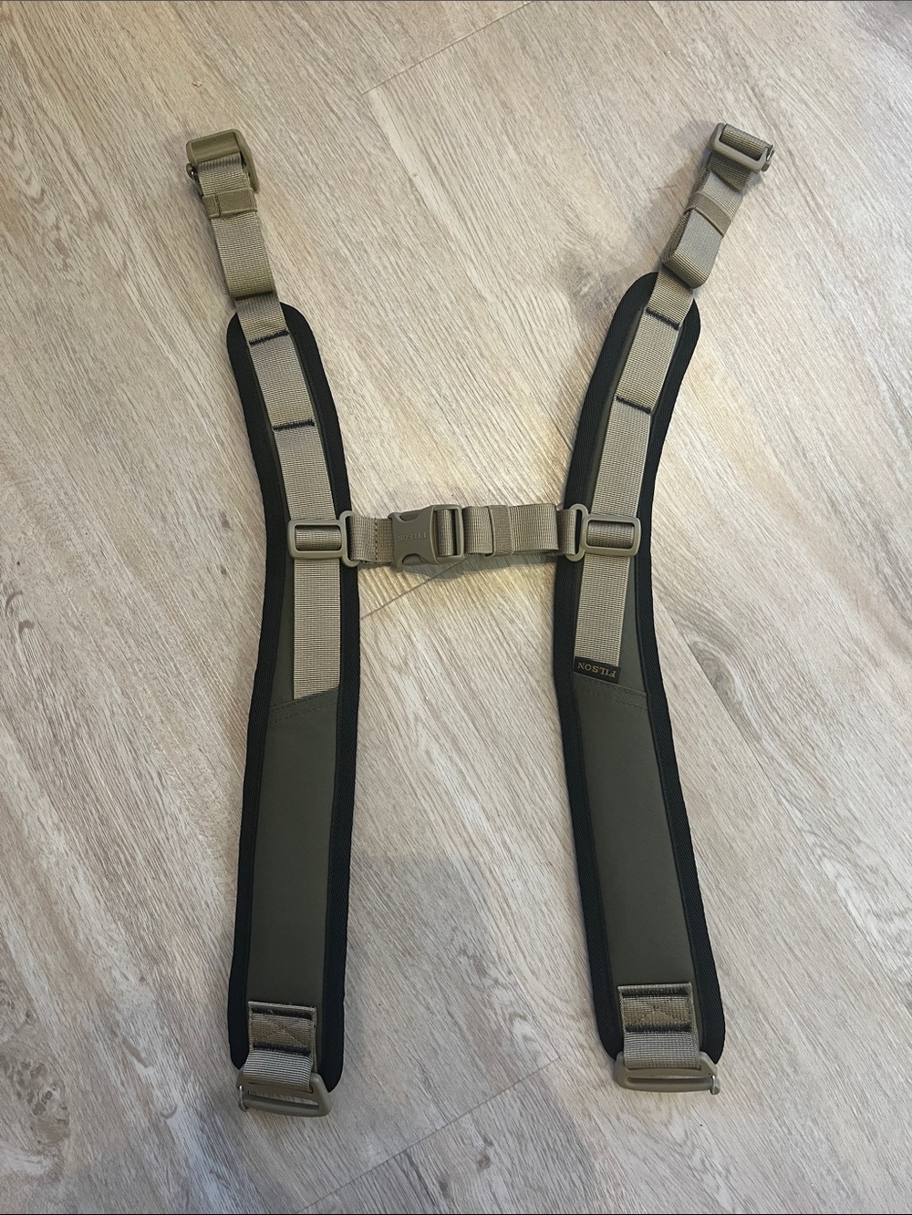 FILSON Olive Green Adjustable Bag Straps